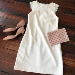 J Crew Factory ivory sheath dress, size 00 NWT